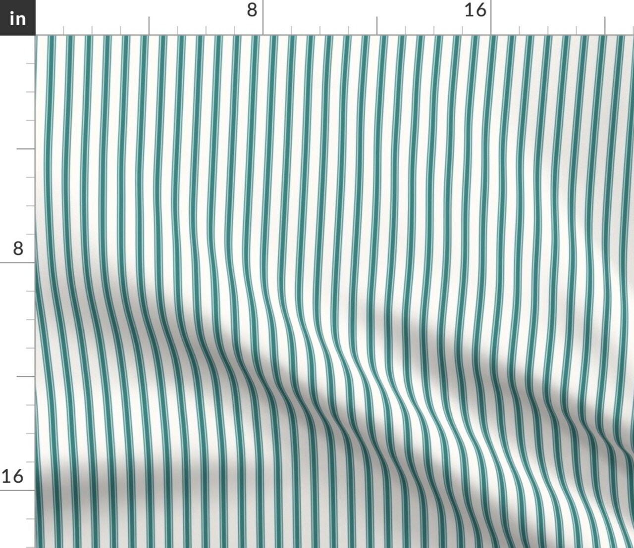 Modern Coastal Stripes Classic Vertical Line Minimalist Pinstripe Farmhouse Custom Printed Fabric by Spoonflower Various Fabrics by the Yard or Fat Quarter